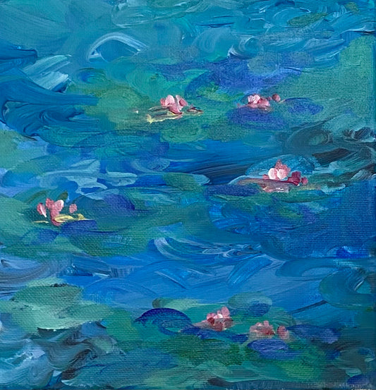 Water Lilies inspired by Monet 20x20 (2x)